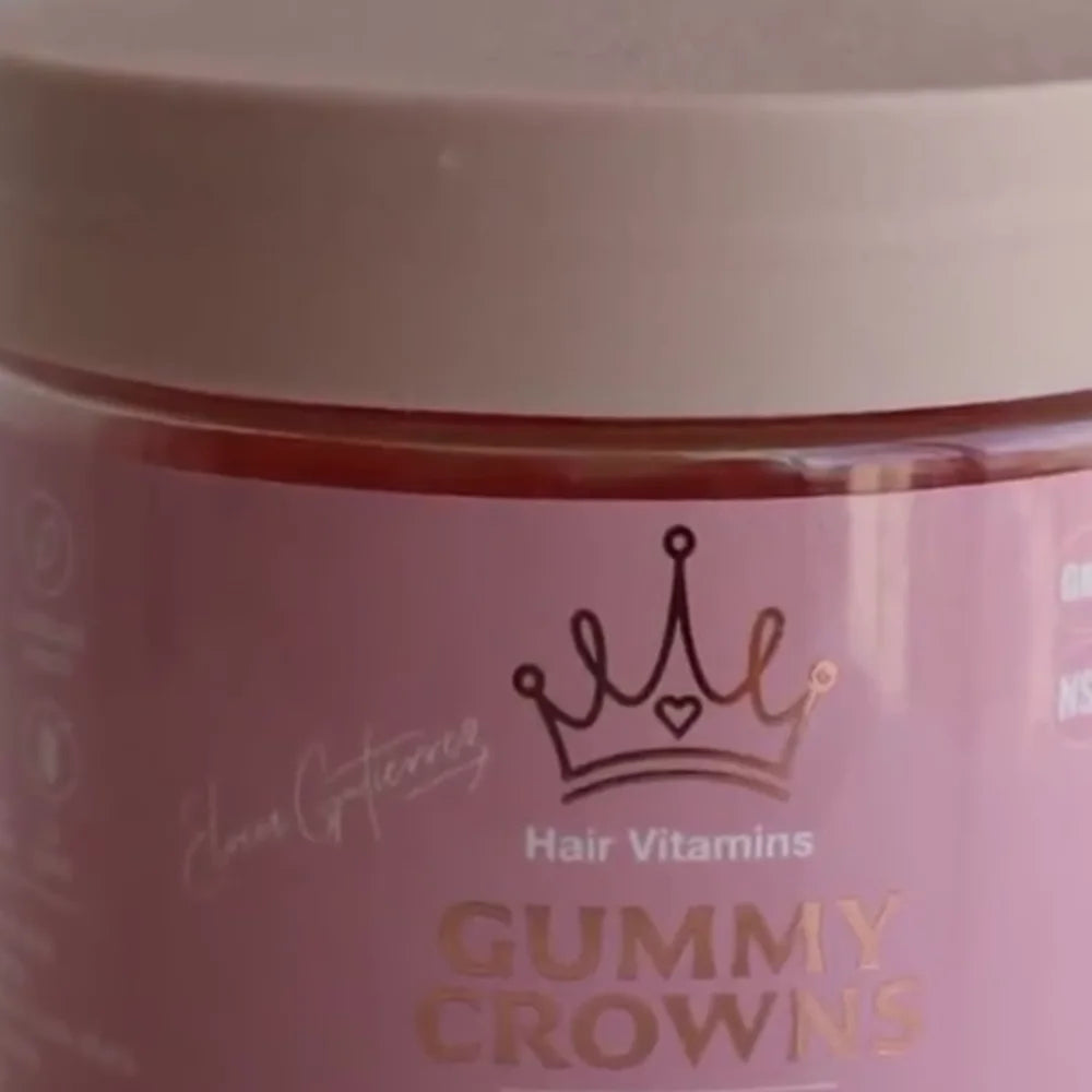 Corona dorada de la etiqueta de Gummy Crowns